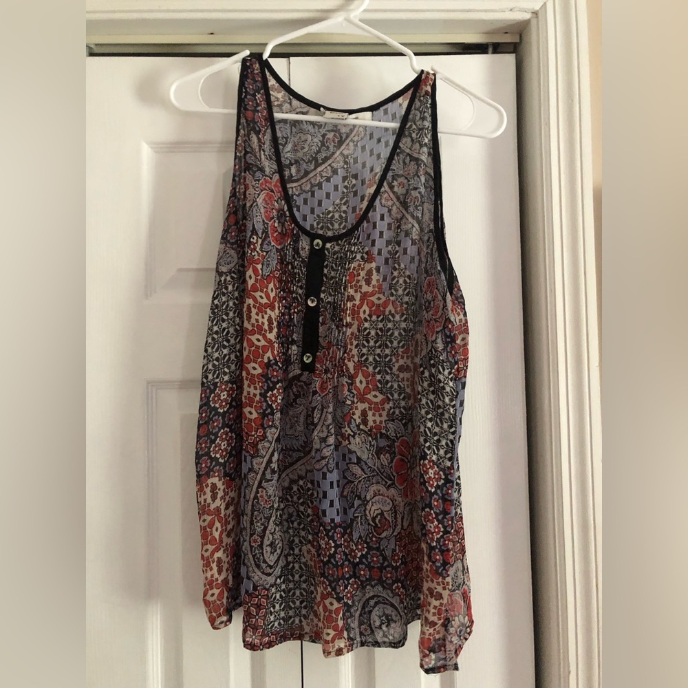 Sheer tank top